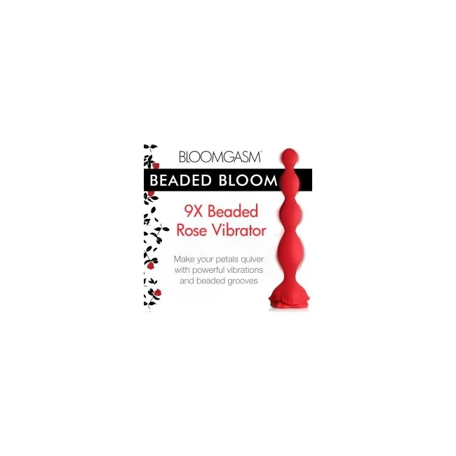 Bloomgasm Beaded Bloom 9x Rose - Bloomgasm Beaded Bloom 9X Rose Vibrator