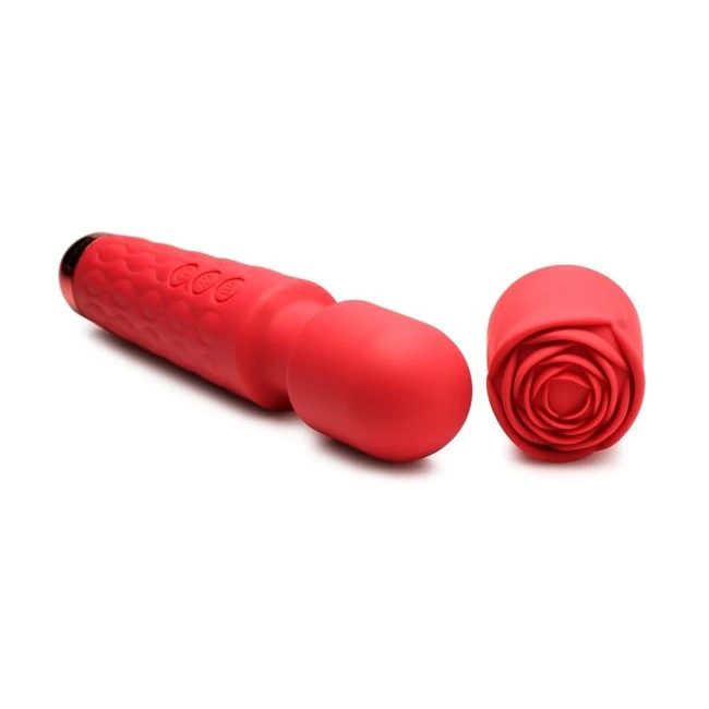 Bloomgasm Pleasure Rose Wand 10x W/ Rose Attachment - Vibration Modes