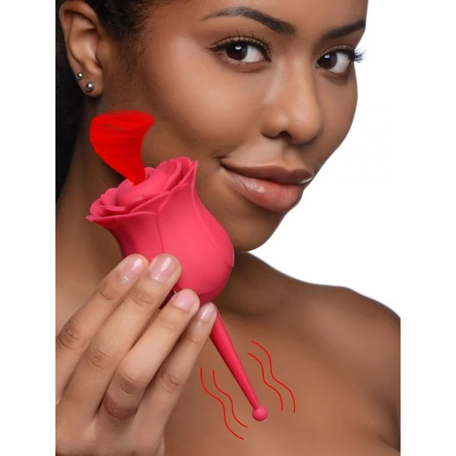 Bloomgasm the Rose Buzz Dual- Ended Air-stim Rose - Materials