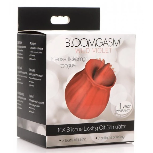 Bloomgasm Wild Violet 10x Licking Stimulator Red - Specifications