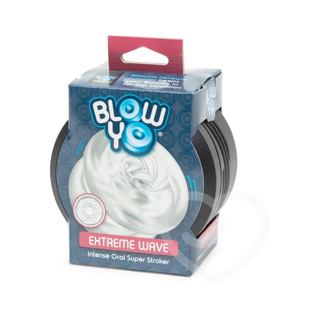 Blowyo Extreme Wave Oral Stroker Clear - Internal Texture