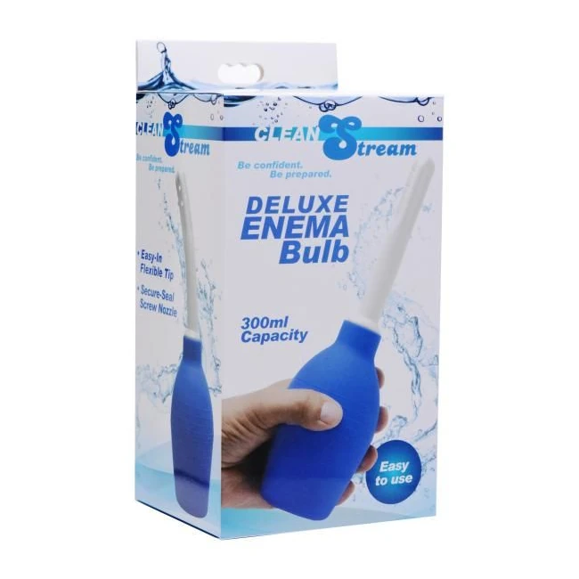 Blue Douche and Enema Flush Bulb - Shape & Comfort