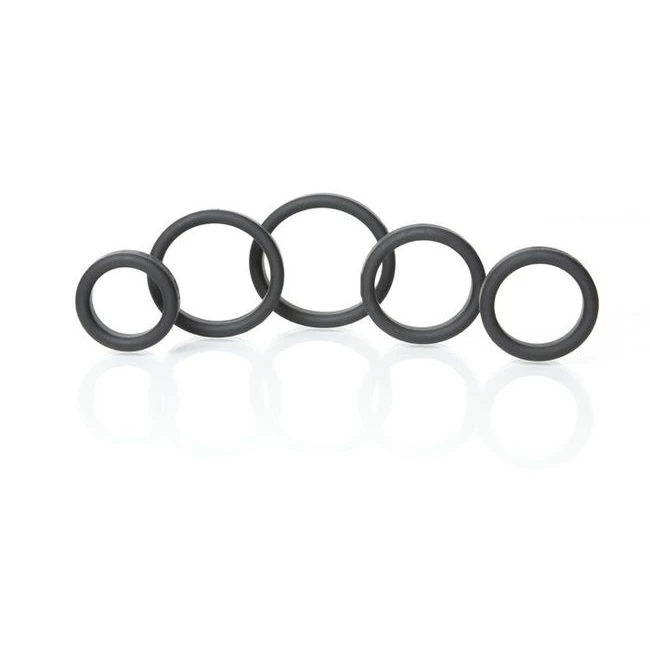 Boneyard Silicone Ring 5pc Kit Black - Key Details