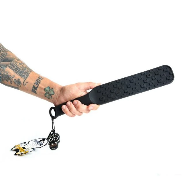 Boneyard Spank Paddle W/ Skulls - Hardware & Fasteners