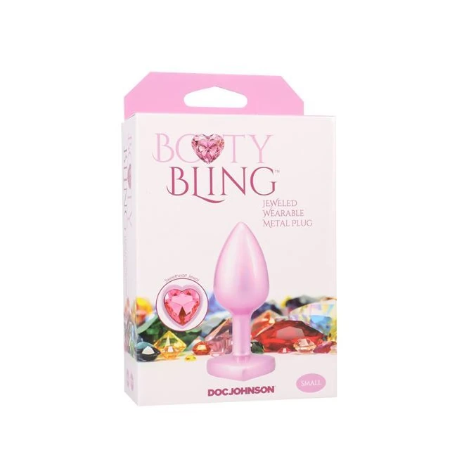 Booty Bling Heart Diamond Jew/ Metal Plug - Graduated Sizing & Safety