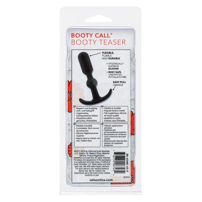 Booty Call Booty Teaser Black - Graduated Sizing & Specifications