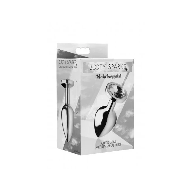 Booty Sparks Clear Gem Anal Plug - Shape & Comfort
