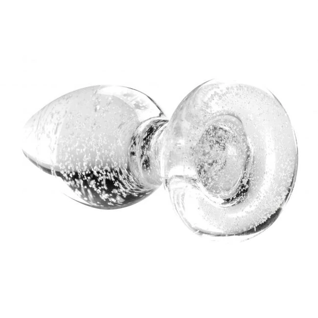 Booty Sparks Glow-in-the-Dark Glass Anal Plug - Borosilicate Glass Build