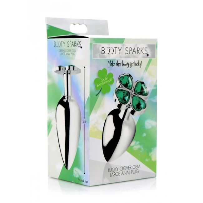 Booty Sparks Lucky Clover Gem Anal Plug - Colors & Special Features