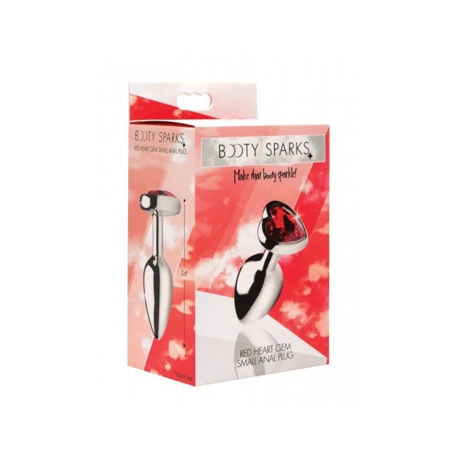 Booty Sparks Red Heart Gem Anal Plug - Material & Safety