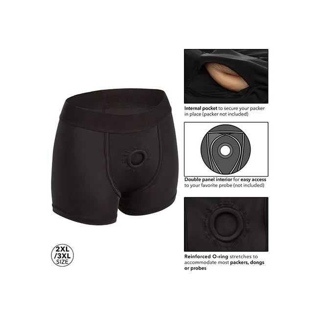 Boundless Boxer Brief 2xl/3xl Harness Black - Comfort & Fit