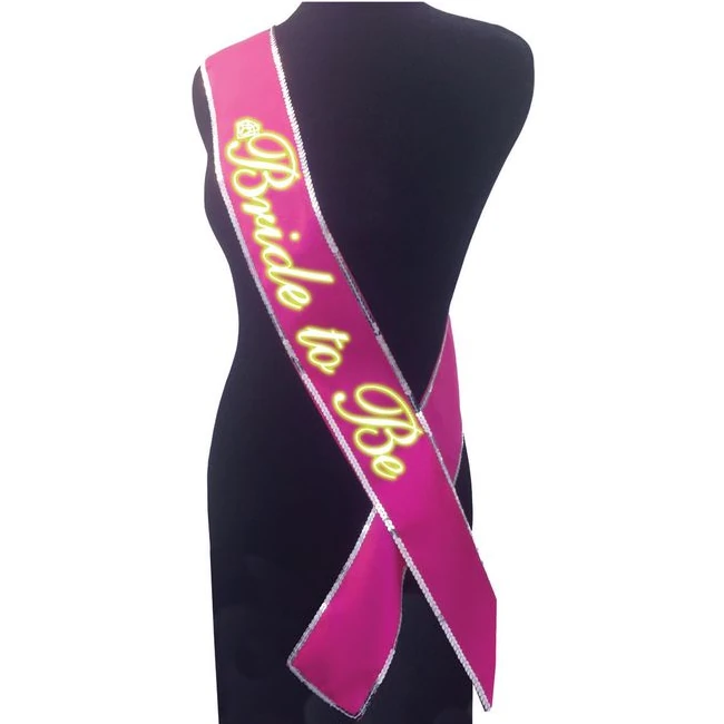 Bride to Be Sash Glow in the Dark - Overview
