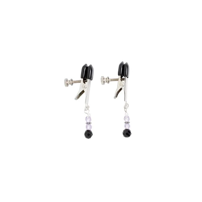 Broad Tip Clamp W/purple Beads - Material & Safety