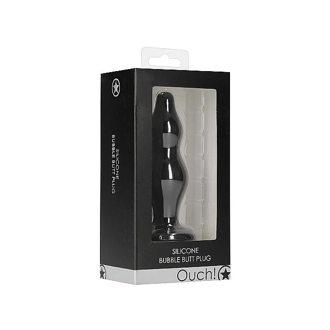 Bubble Butt Plug Black - Shape & Comfort