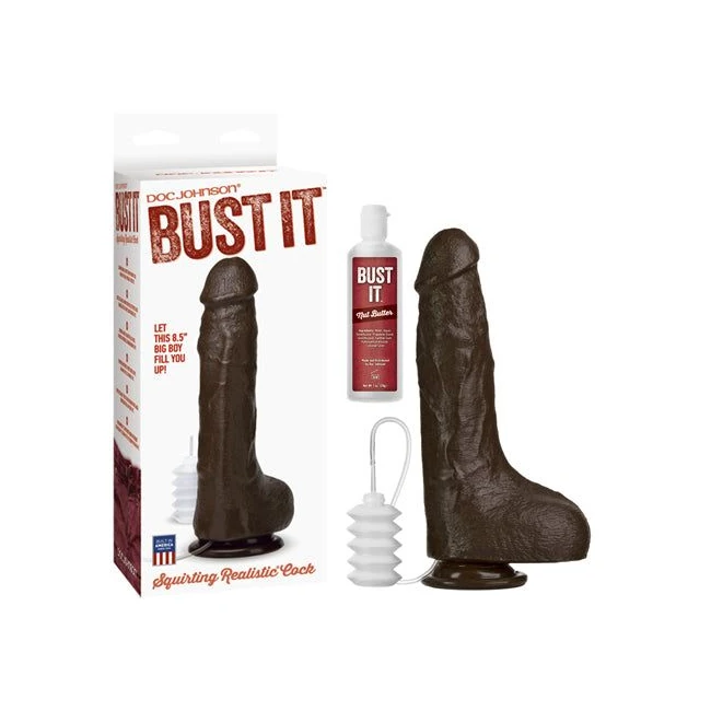 Bust It Squirting Realistic Cock - Size & Fit