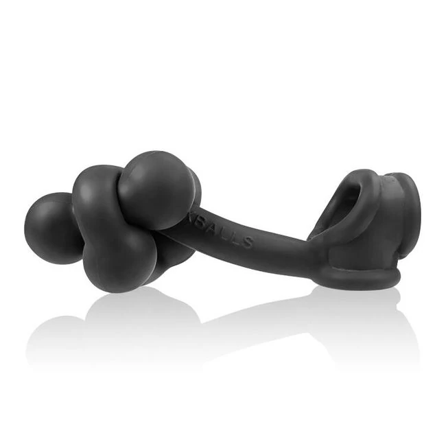 Buttballs Asslock & Cocksling Oxballs Silicone/tpr Blend Black Ice - Graduated Sizing & Specifications