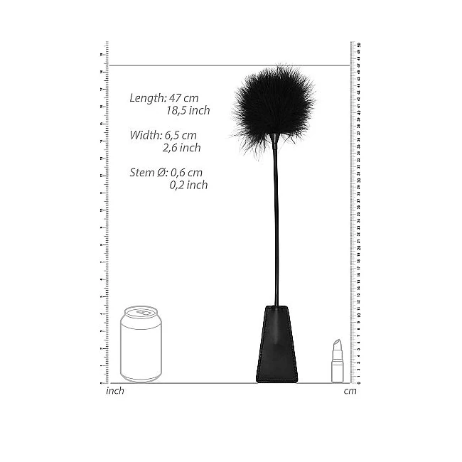 B&w Feather Tickler - Seamless Build With No Exposed Hardware