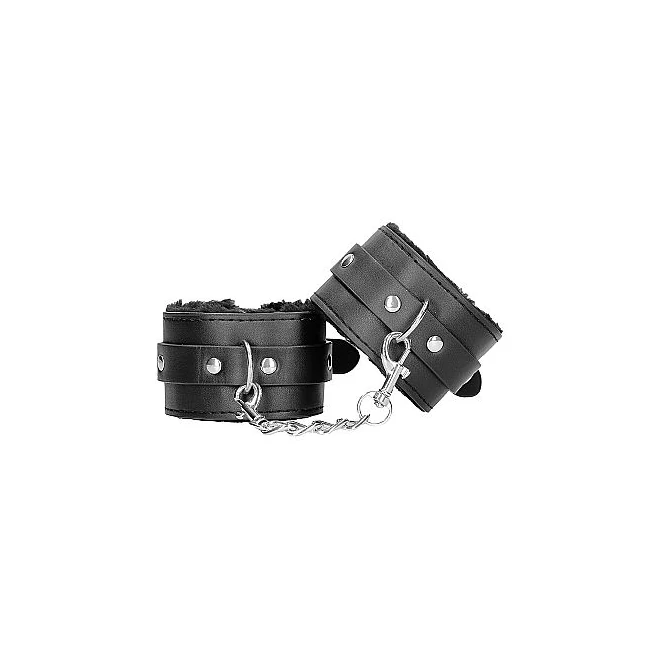 B&w Hand Cuffs W/ Straps Bonded Leather - Comfort & Fit