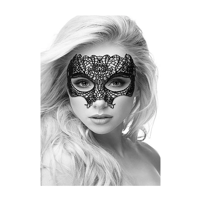 B&w Lace Eye Mask - Additional Details