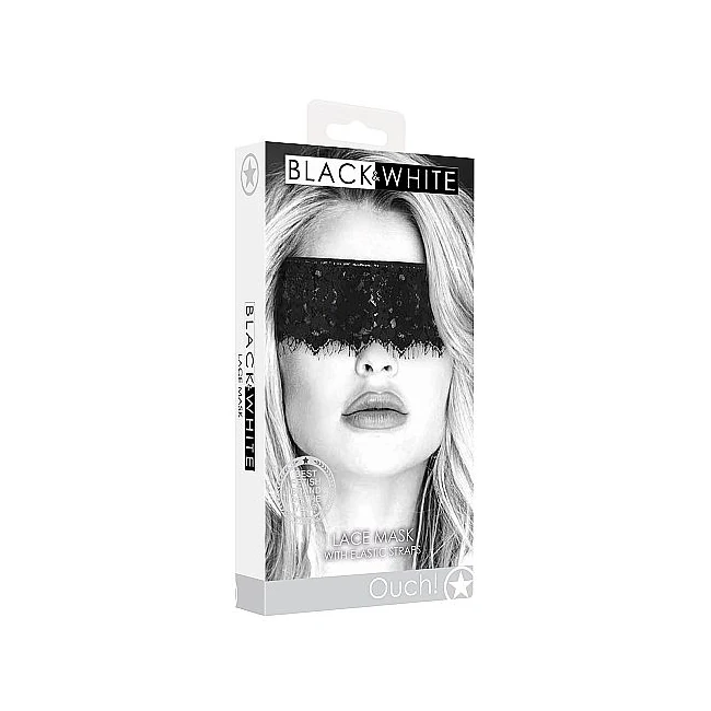 B&w Lace Mask with Elastic Strap - Build & Quality