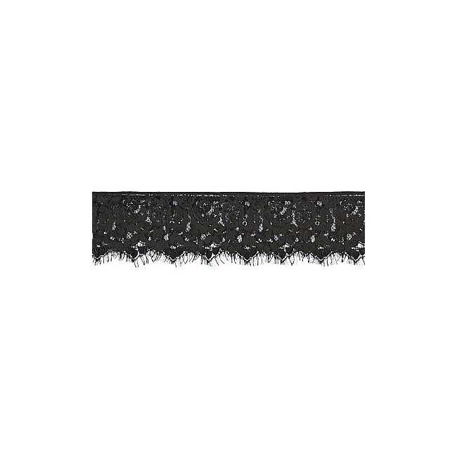 B&w Lace Mask with Elastic Strap - Hardware & Fasteners