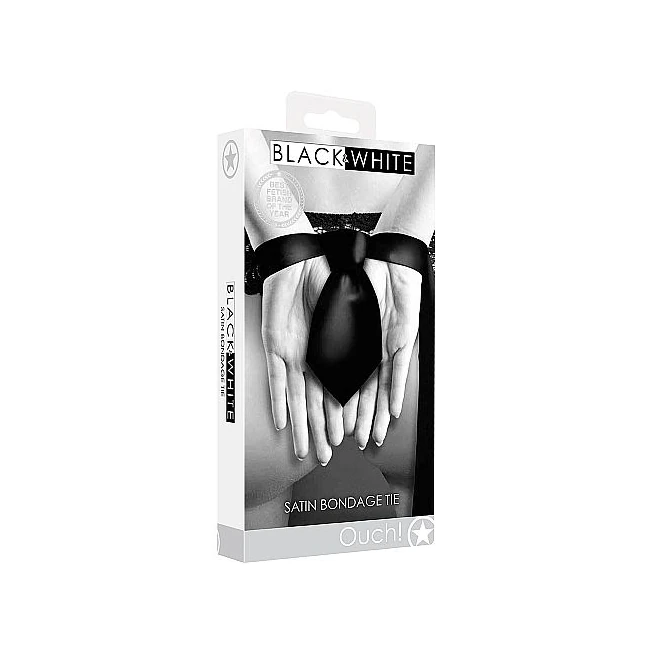 B&w Satin Bondage Tie Black - Build & Quality