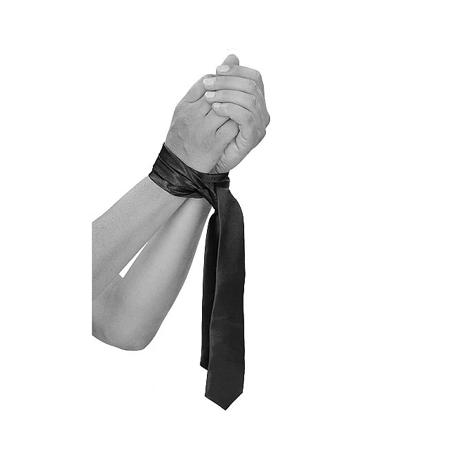 B&w Satin Bondage Tie Black - Product Specifications