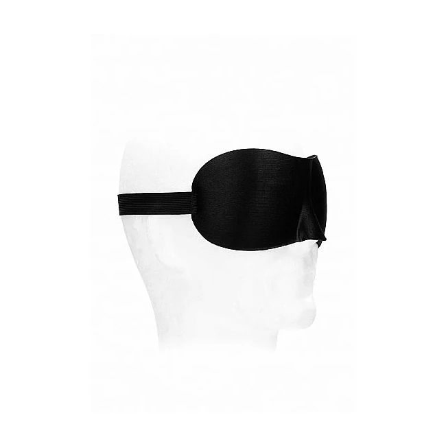 B&w Satin Curvy Eye Mask W/ Elastic Straps - Product Specifications