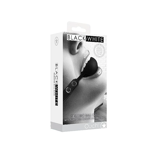 B&w Silicone Ball Gag W/ Adjustable Leather Straps - Build & Quality