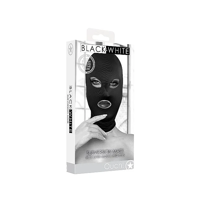 B&w Subversion Mask W/ Open Mouth and Eye - Build & Quality