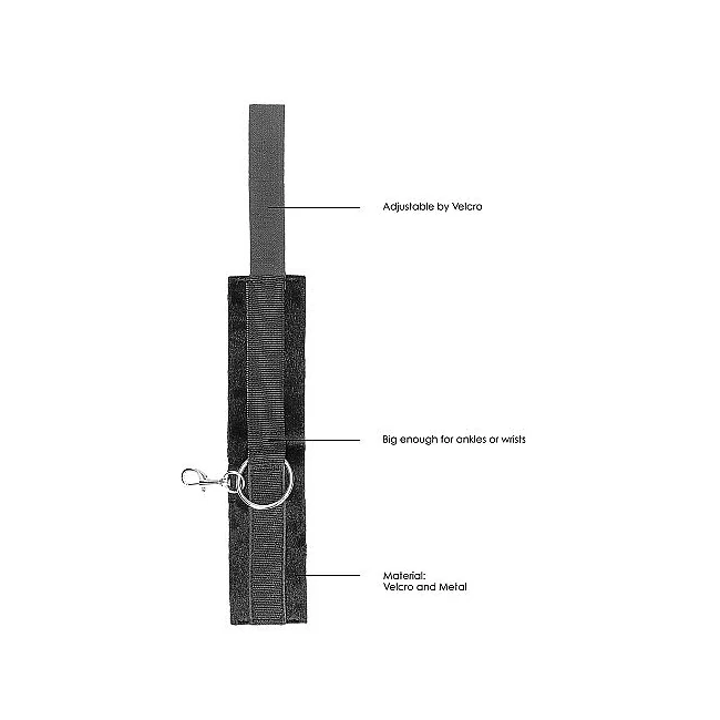 B&w Velcro Hand/ Ankle Cuffs W/ Adjustable Straps - Categories & Usage