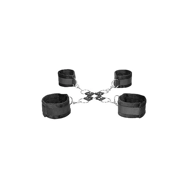 B&w Velcro Hogtie with Hand & Ankle Cuffs - Specifications & Dimensions