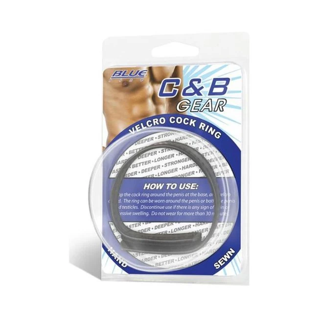 C & B Gear Velcro Cock Ring Black - Hardware & Fasteners