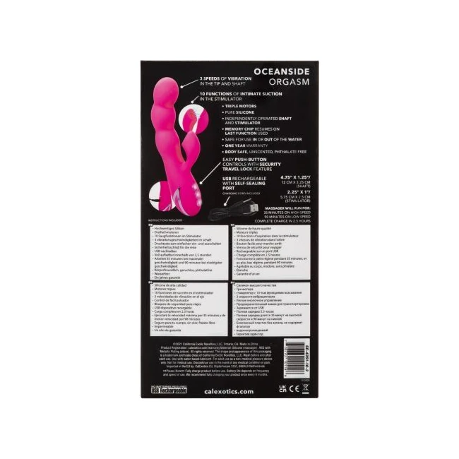 California Dreaming Oceanside Orgasm - Vibration Modes and Suction Features