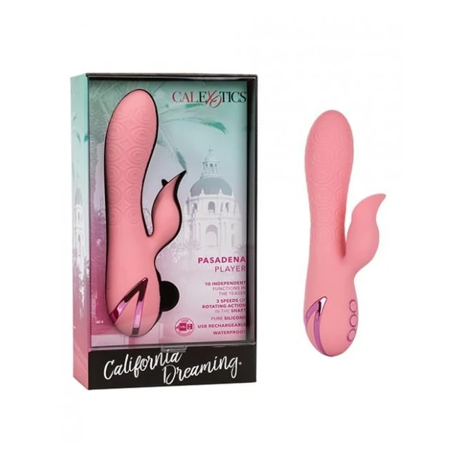 California Dreaming Pasadena Player Pink Rabbit Vibrator - How It Feels