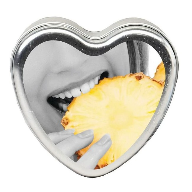 Candle 3-in-1 Heart Edible - Scent Range and Colors