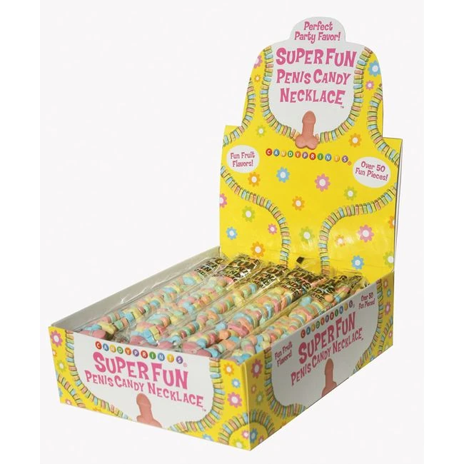 Candy Penis Necklace Display 24pc - Overview