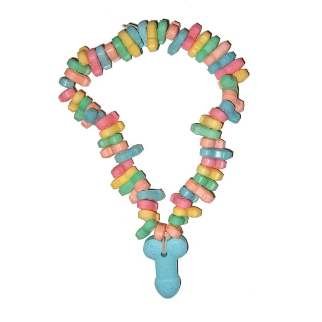 Candy Penis Necklace Display 24pc - Key Details
