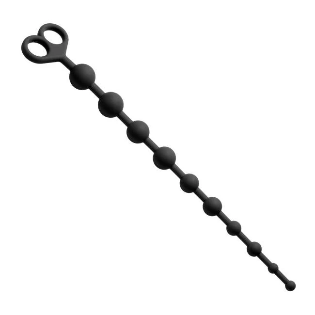 Captivate Me 10 Bead Silicone Anal Beads - Shape &amp; Comfort