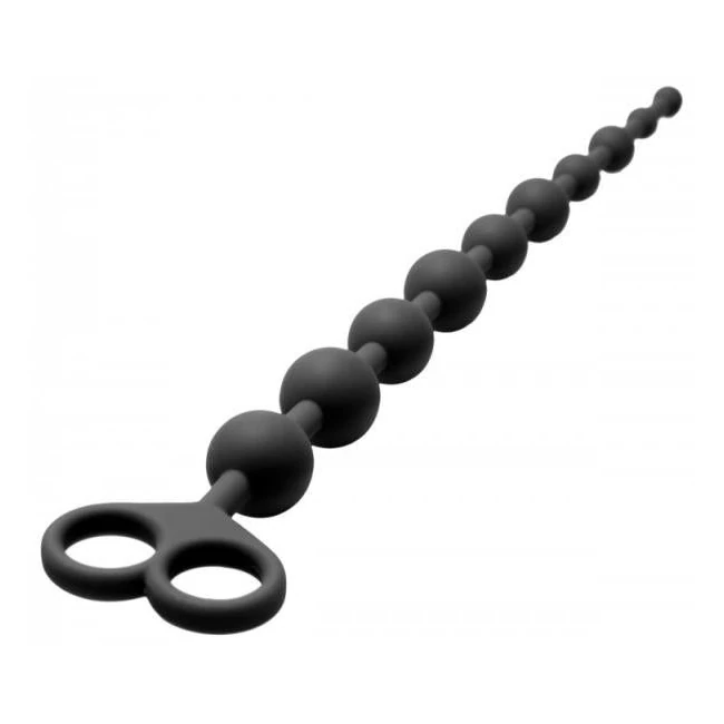 Captivate Me 10 Bead Silicone Anal Beads - Material &amp; Safety