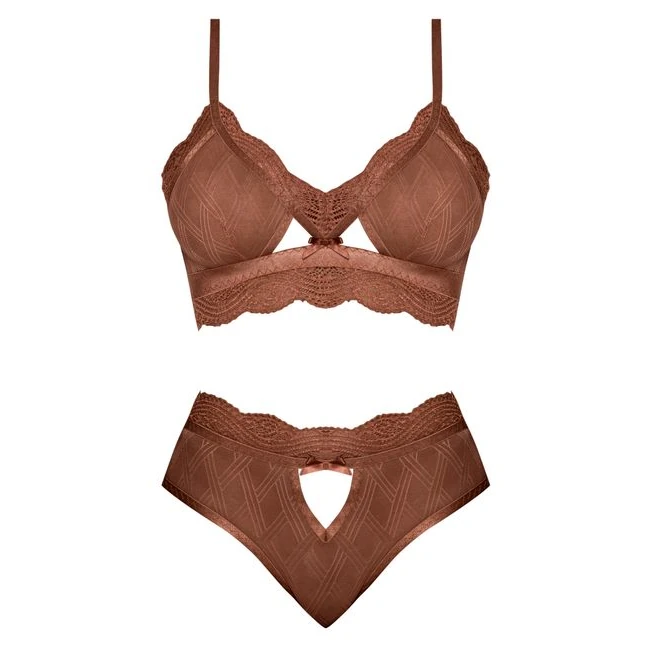 Caramel Kiss Bralette & G- Panty - Fabric & Feel