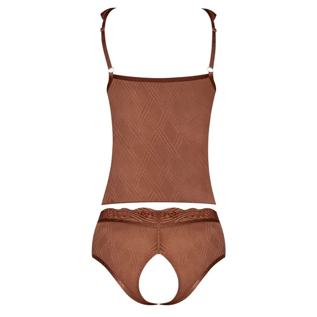 Caramel Kiss Cami & Split Crotch Boy Short - Design Details