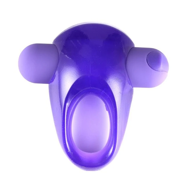 Casey Rechargeable Vibrating Erection Enhancer Ring Purple - Overview