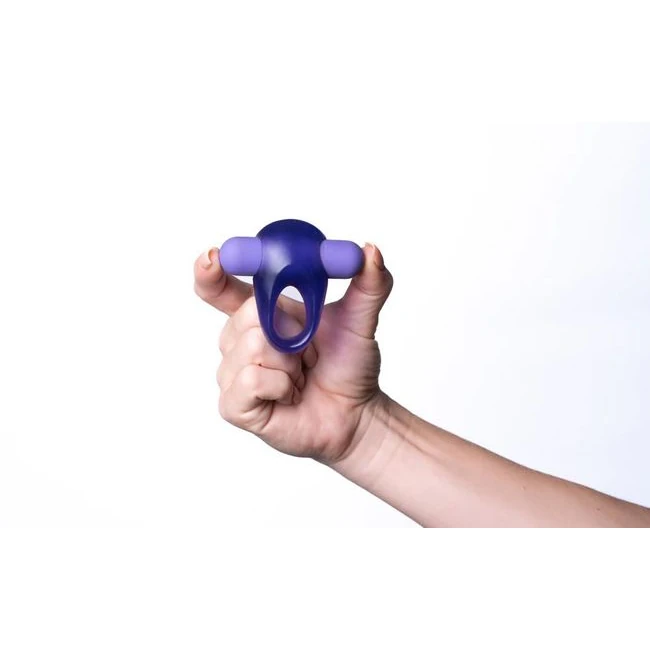 Casey Rechargeable Vibrating Erection Enhancer Ring Purple - Additional Features