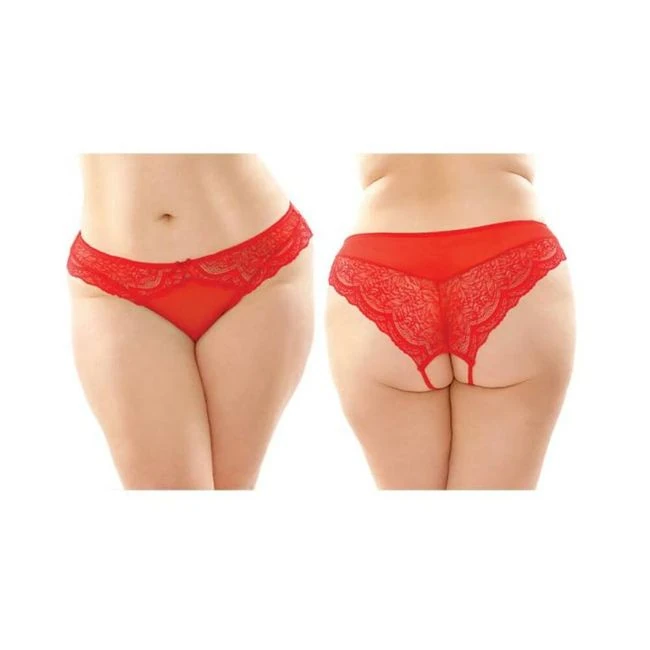 Cassia Crotchless Lace And Mesh Panty 6-pack - Fit & Sizing