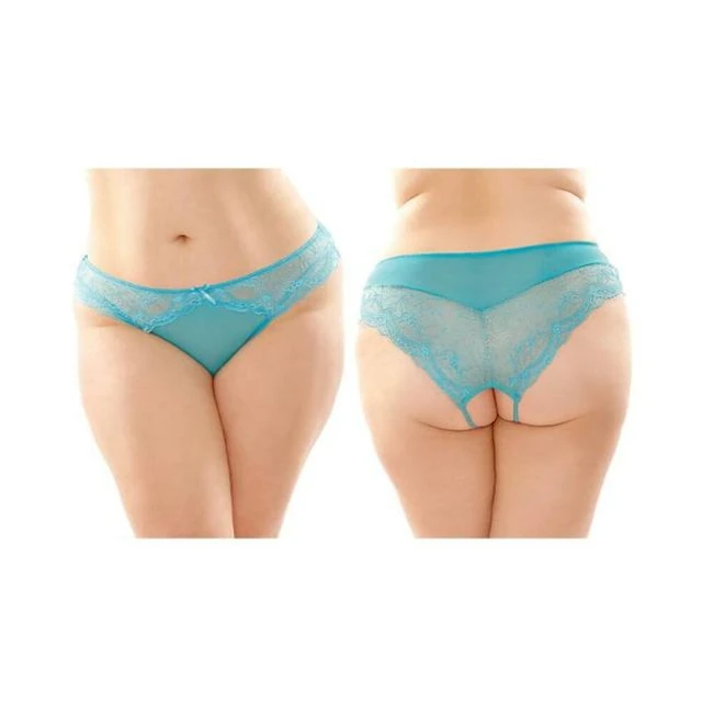 Cassia Crotchless Lace And Mesh Panty 6-pack - Fabric & Feel