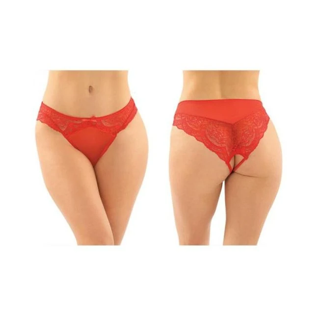 Cassia Crotchless Lace And Mesh Panty 6-pack S/m - Specifications