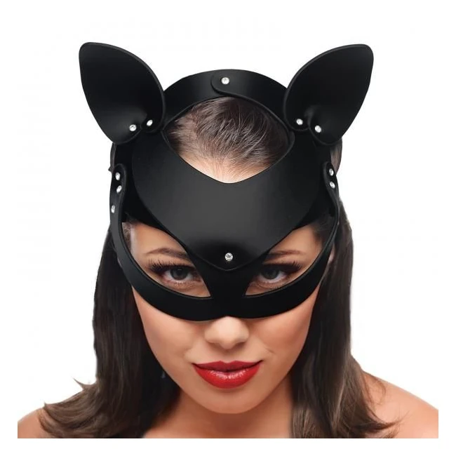Cat Tail Anal Plug and Mask Set Black - Shape & Comfort