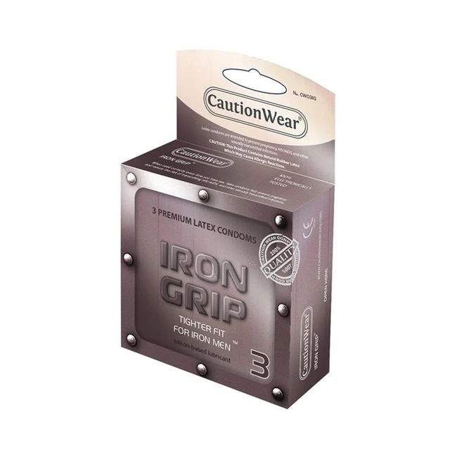 Caution Wear Iron Grip Condoms 3 Pack - Key Details