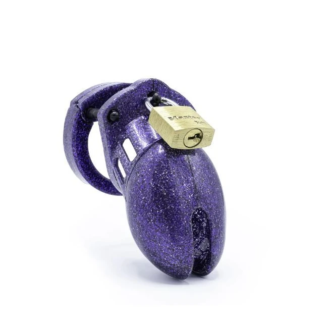 Cb-6000 Purple Glitter Chastity Kit - Overview